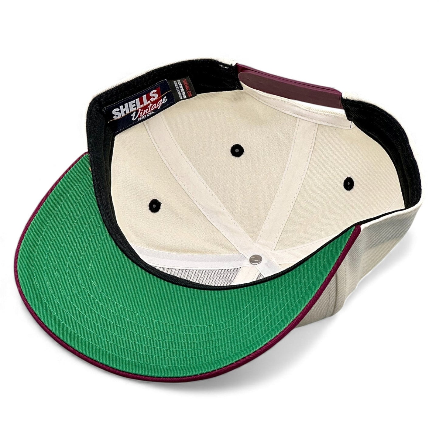 Texas Snapback Hat - The Manziel (Cream/Maroon)