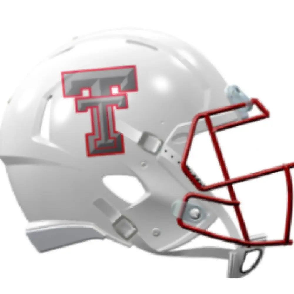 Texas Tech Red Raiders Full Size Authentic Speed Football Helmet Galvanised - NCAA