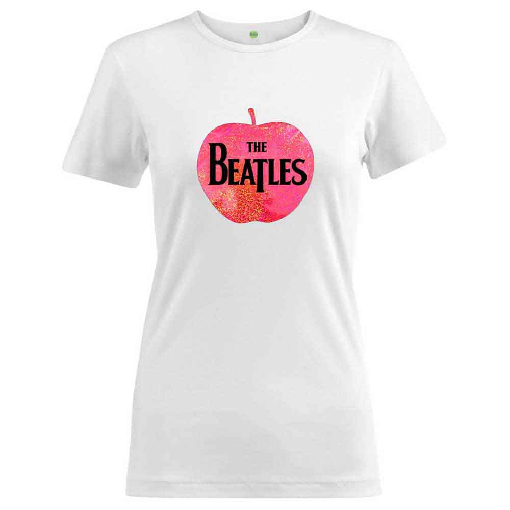 The Beatles Apple Logo Womens T Shirt Officially Licensed