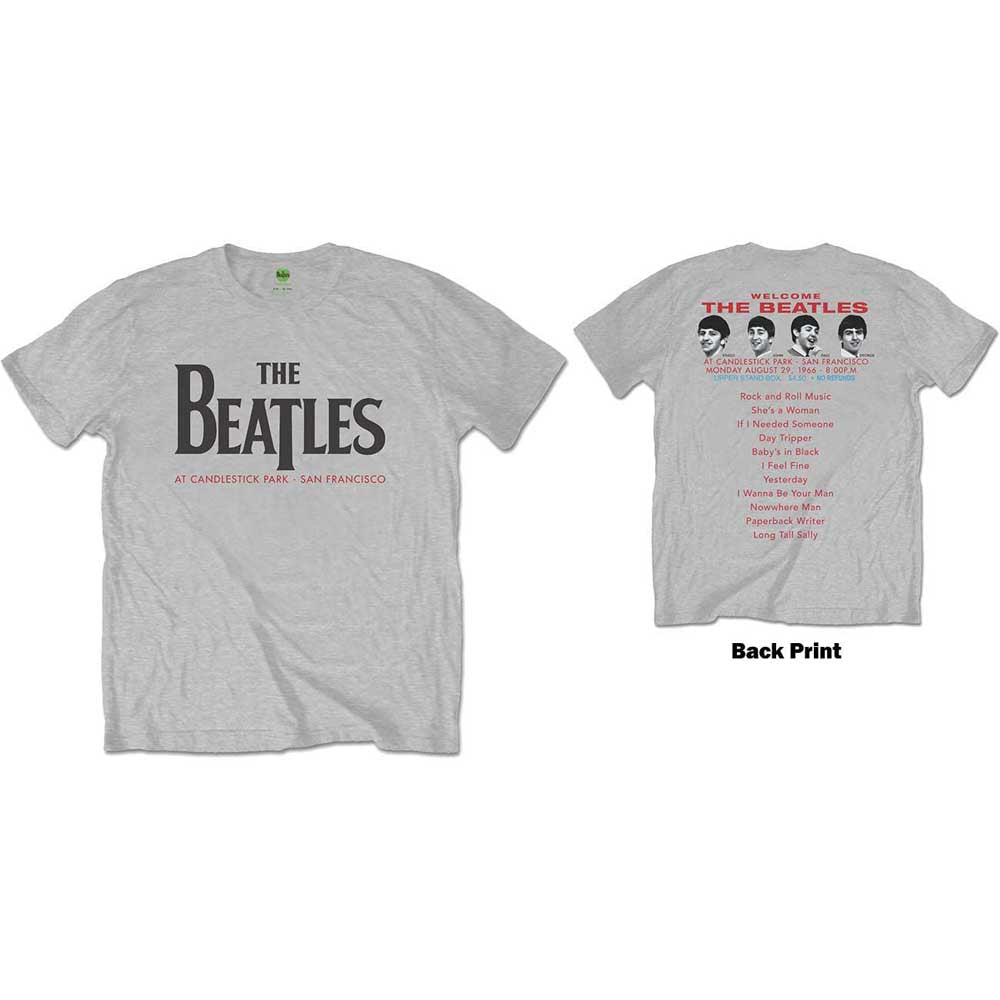 The Beatles Candlestick Park Mens T Shirt Officially Licensed