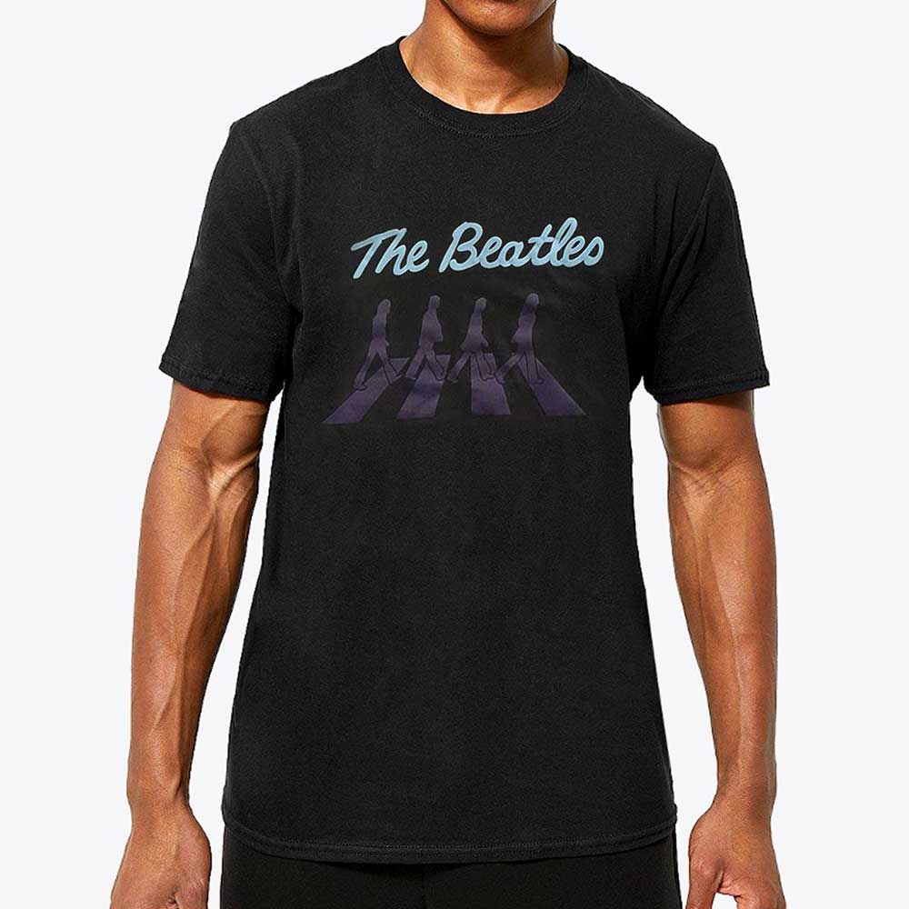 The Beatles Crossing Silhouettes Mens T Shirt Officially Licensed