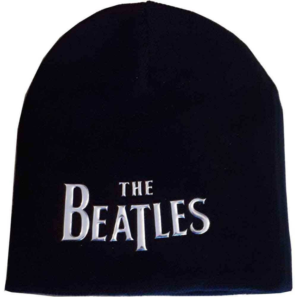 The Beatles Drop T Logo Beanie Hat Officially Licensed
