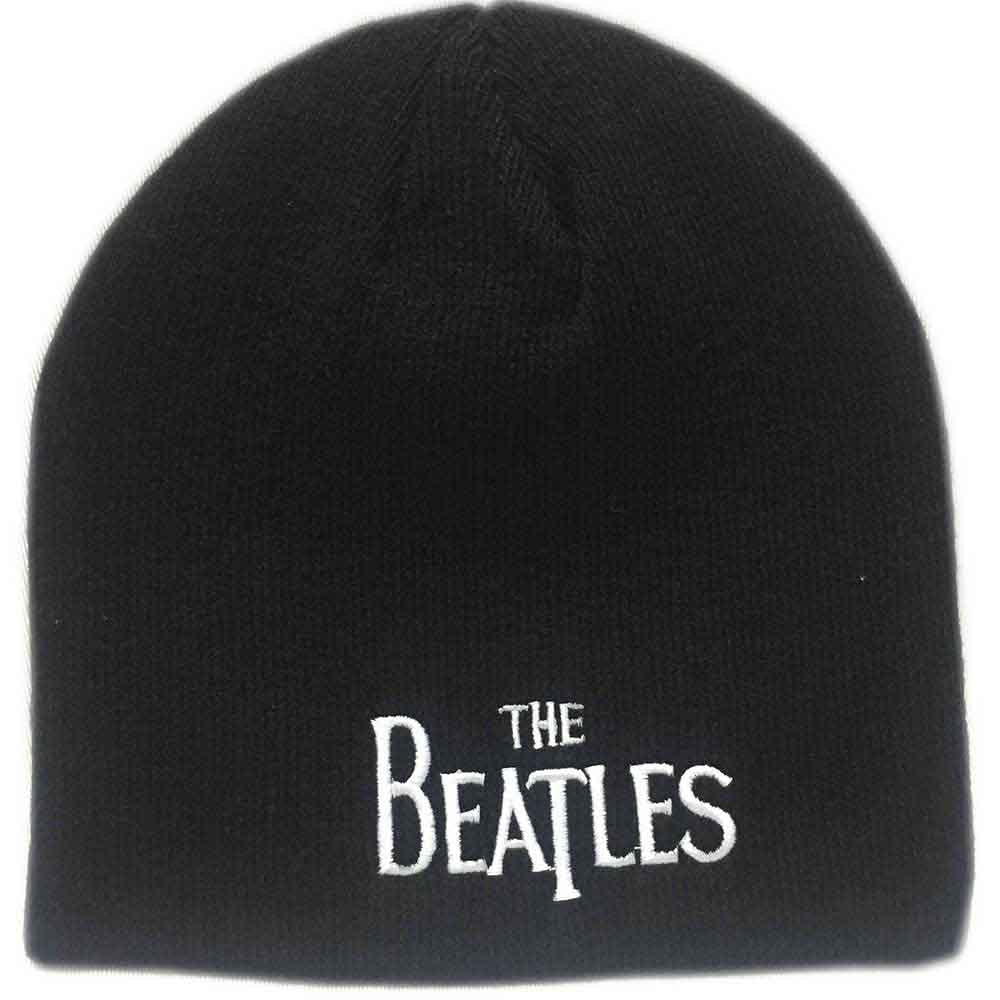 The Beatles Drop T Logo Beanie Hat Officially Licensed