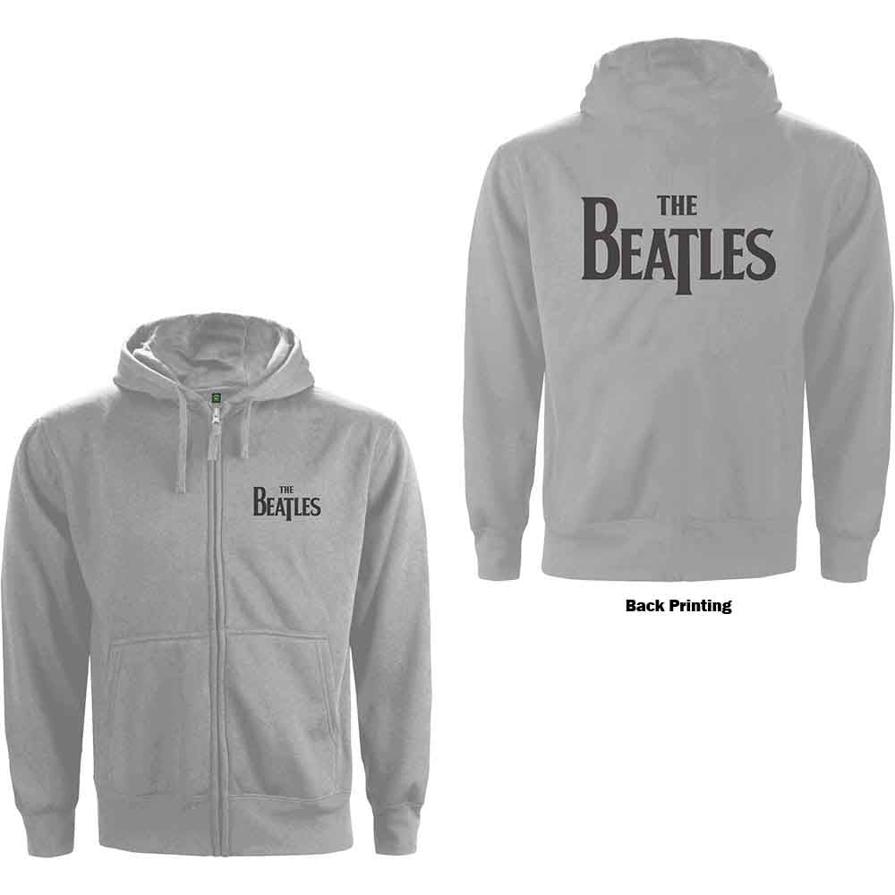 The Beatles Drop T Logo Hoodie Sweatshirt Officially Licensed