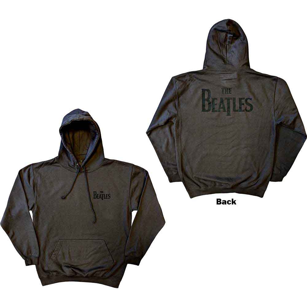The Beatles Drop T Logo Hoodie Sweatshirt Officially Licensed