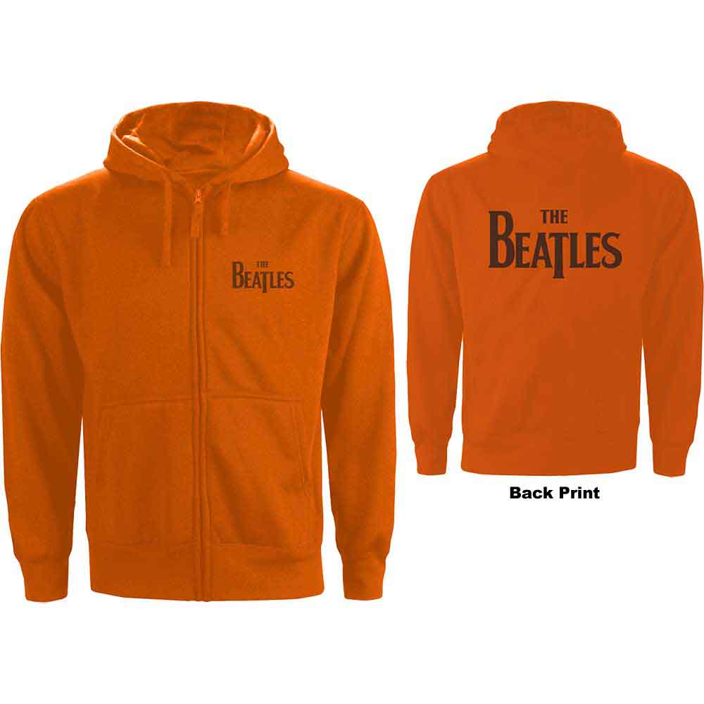 The Beatles Drop T Logo Hoodie Sweatshirt Officially Licensed