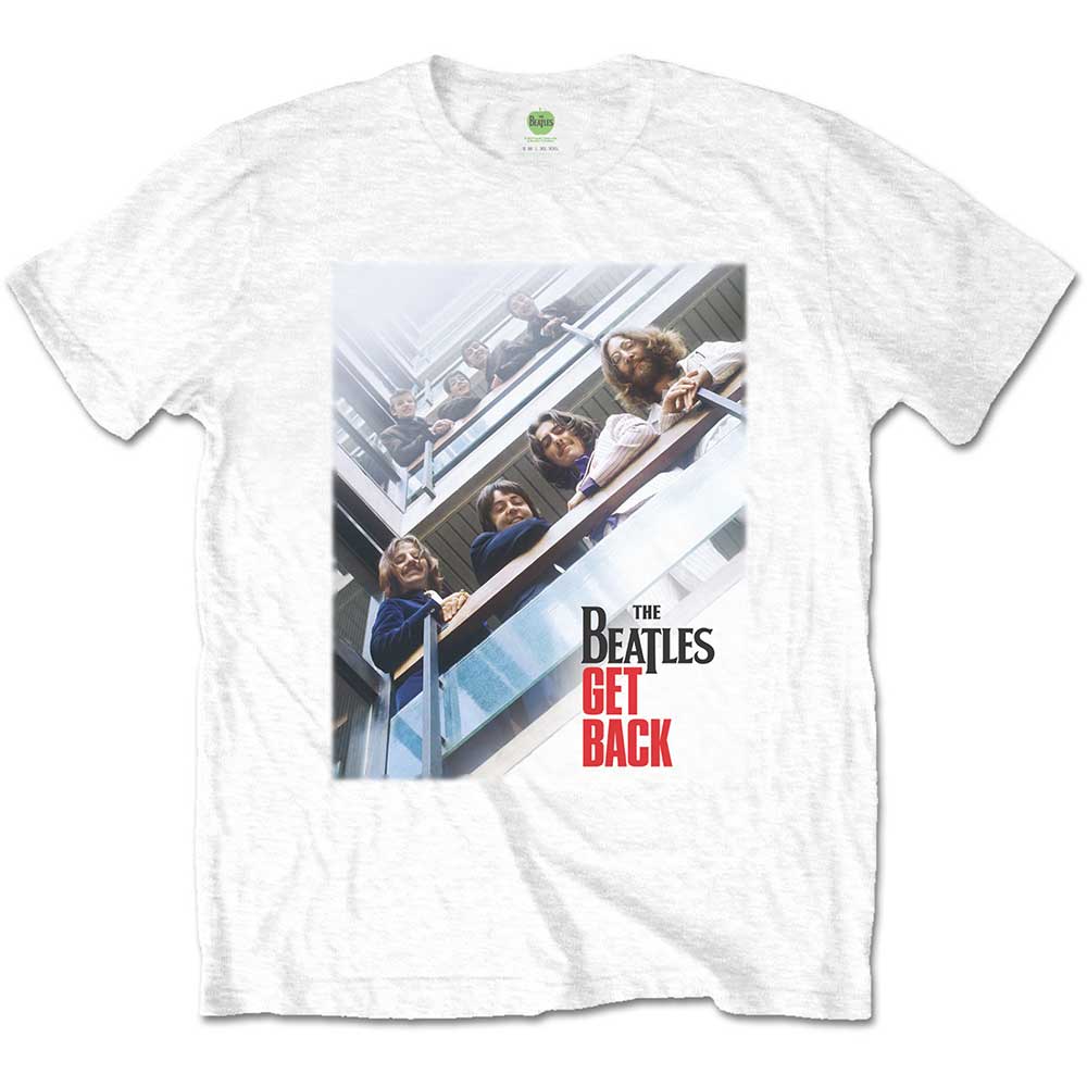 The Beatles Get Back Poster Mens T Shirt Officially Licensed