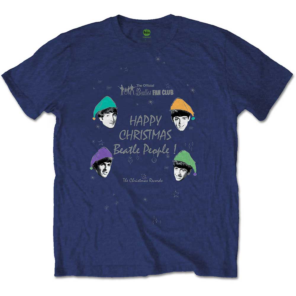 The Beatles Happy Christmas Mens T Shirt Officially Licensed