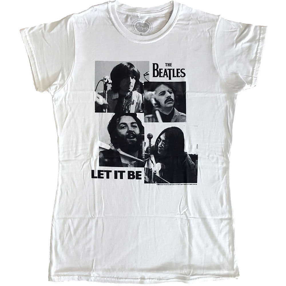The Beatles Let It Be Womens T Shirt Officially Licensed