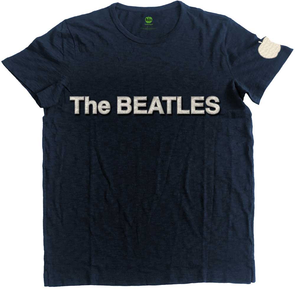 The Beatles Logo & Apple Mens T Shirt Officially Licensed