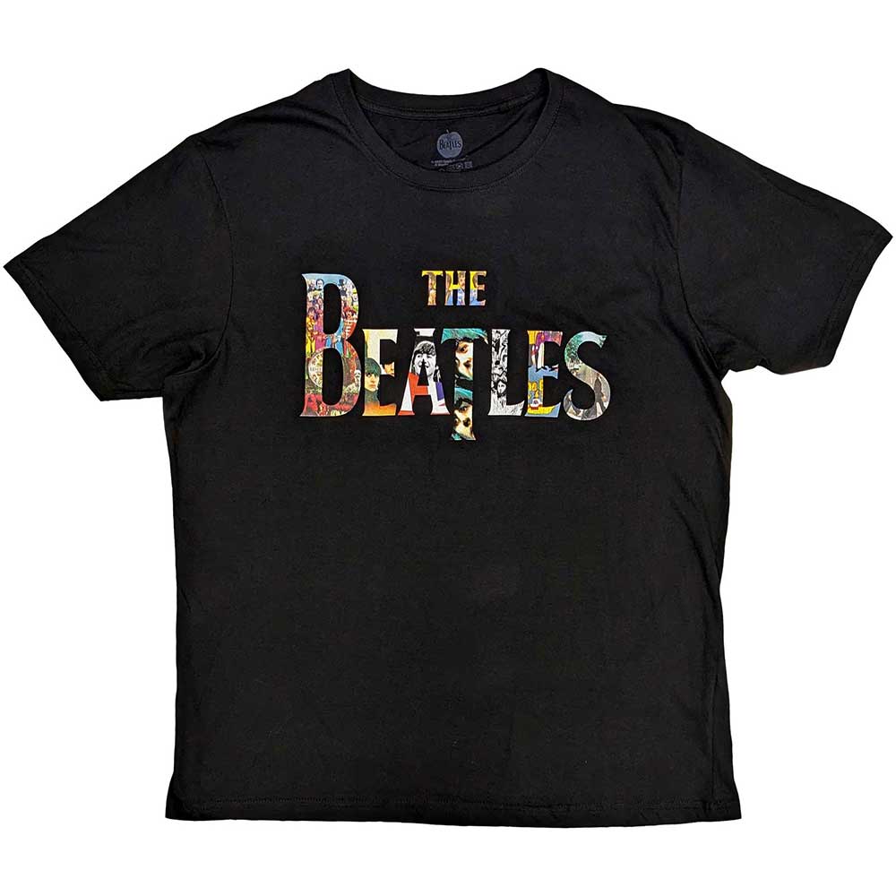 The Beatles Logo Treatment Mens T Shirt Officially Licensed