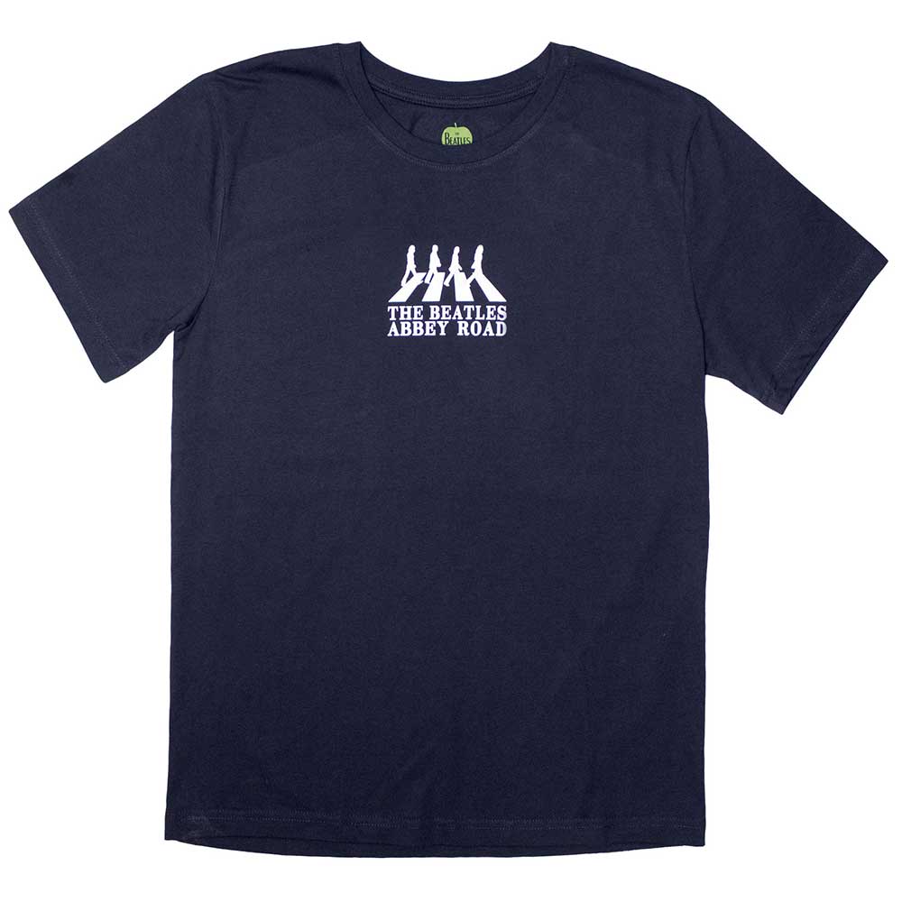 The Beatles Mini Abbey Road Crossing Silhouette Mens T Shirt Blue