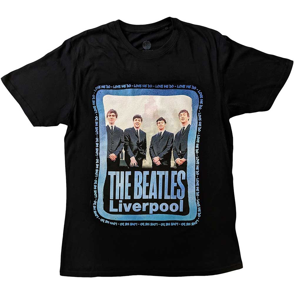 The Beatles Pier Head Frame Mens T Shirt Officially Licensed