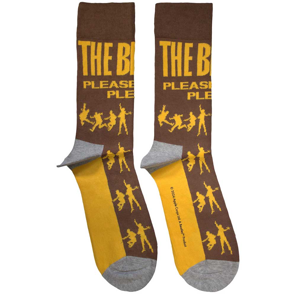 The Beatles Please Please Me Silhouettes Socks Officially Licensed