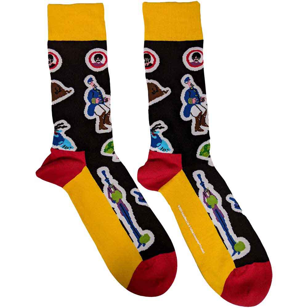 The Beatles Portholes & Characters Socks Officially Licensed