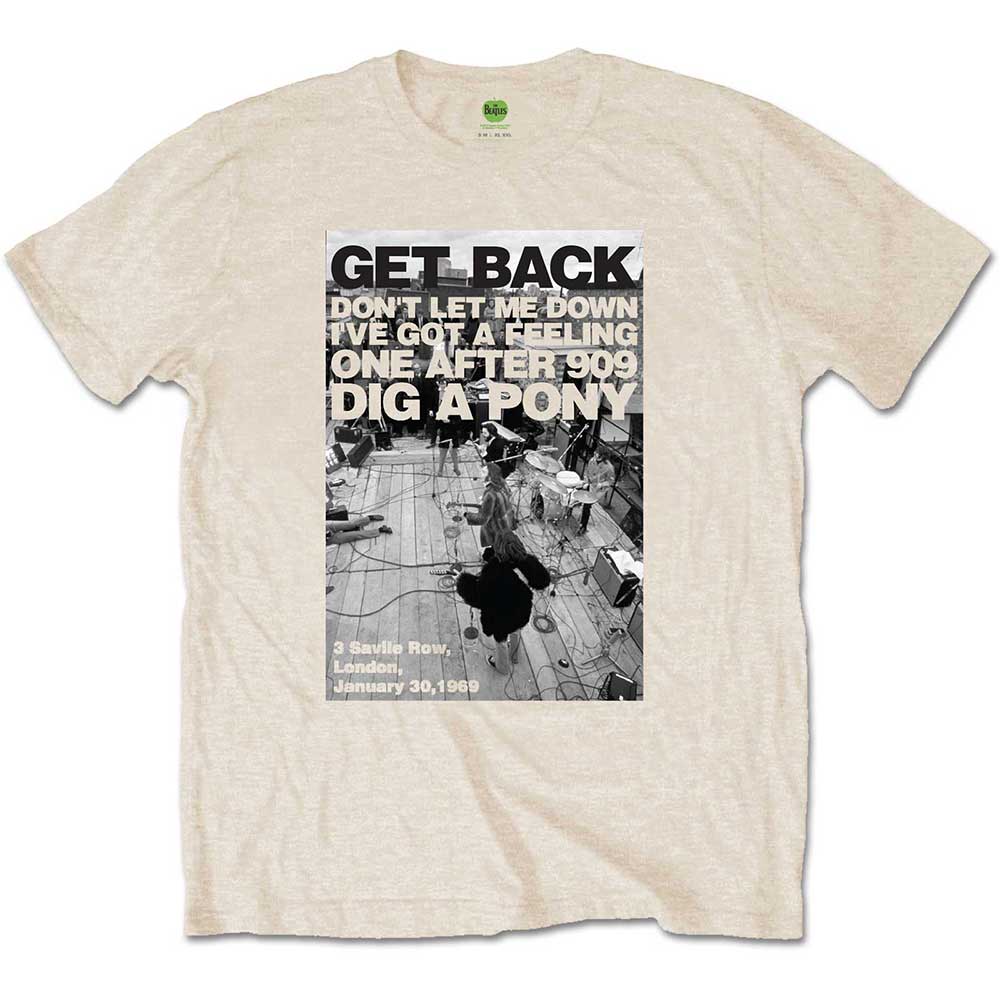 The Beatles Rooftop Shot Mens T Shirt Officially Licensed
