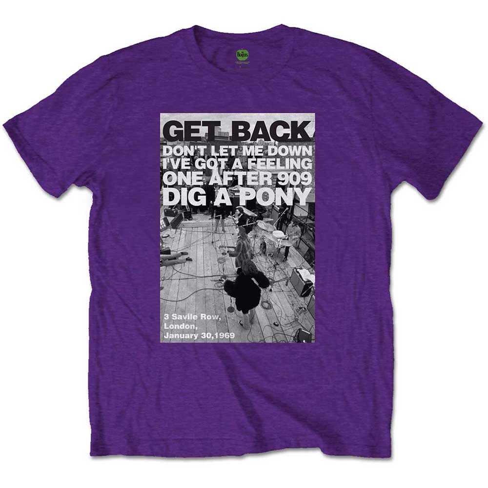 The Beatles Rooftop Shot Mens T Shirt Officially Licensed