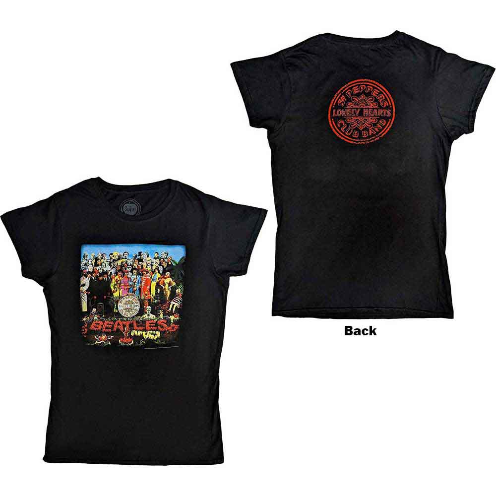 The Beatles Sgt Pepper Womens T Shirt Officially Licensed