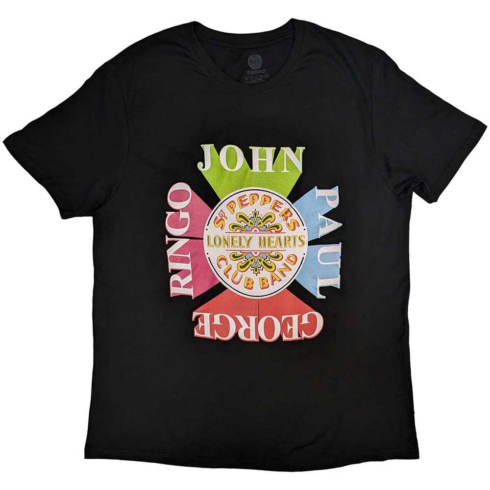 The Beatles Sgt Pepper Drum & Names Mens T Shirt Officially Licensed