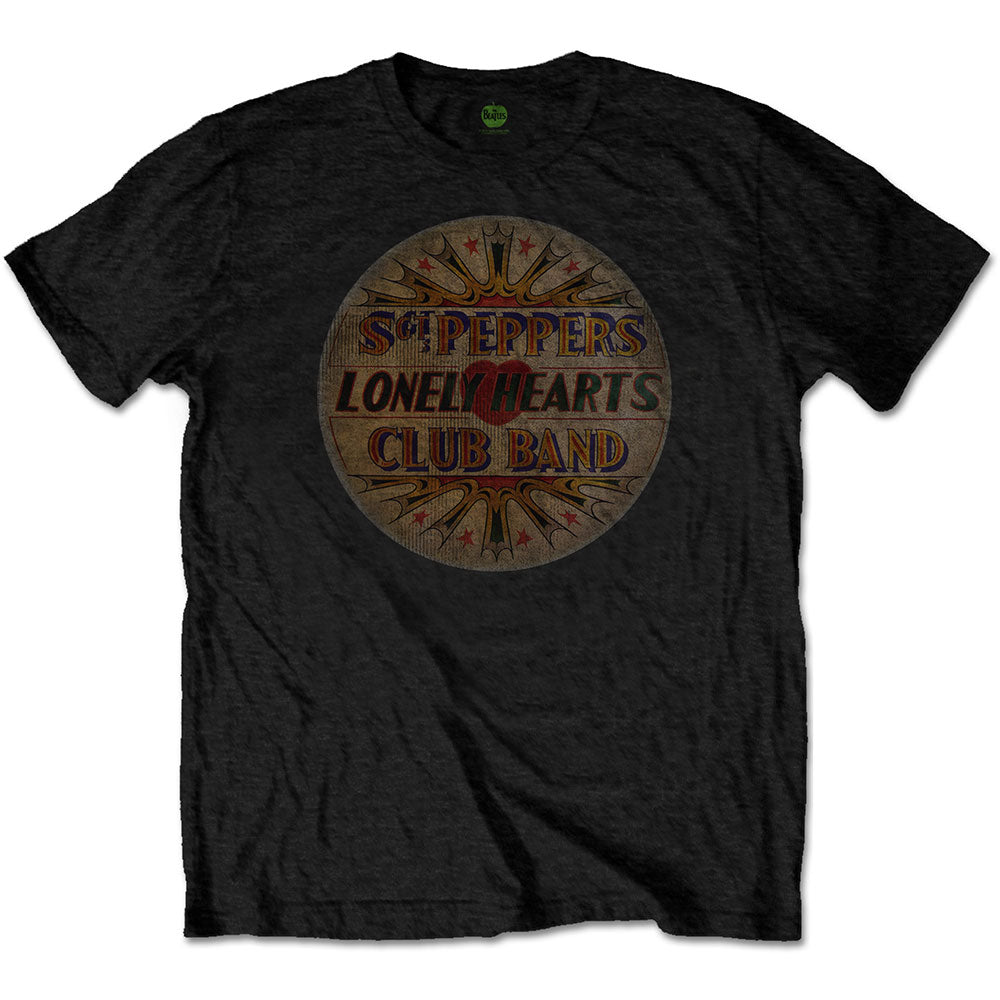 The Beatles Vintage Drum Head Mens T Shirt Officially Licensed