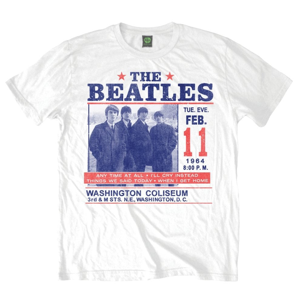 The Beatles Washington Coliseum Mens T Shirt Officially Licensed