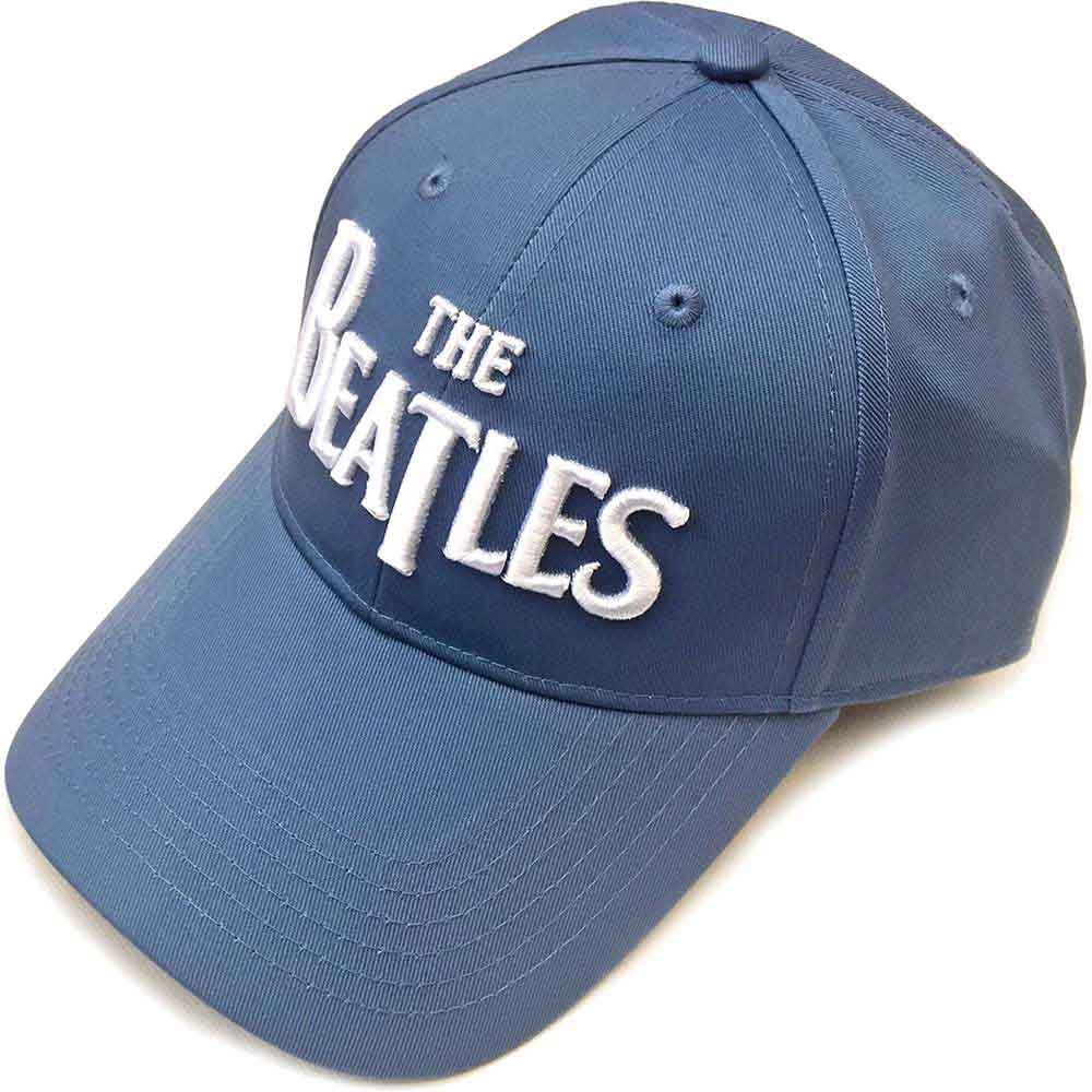 The Beatles White Drop T Logo Hat Officially Licensed