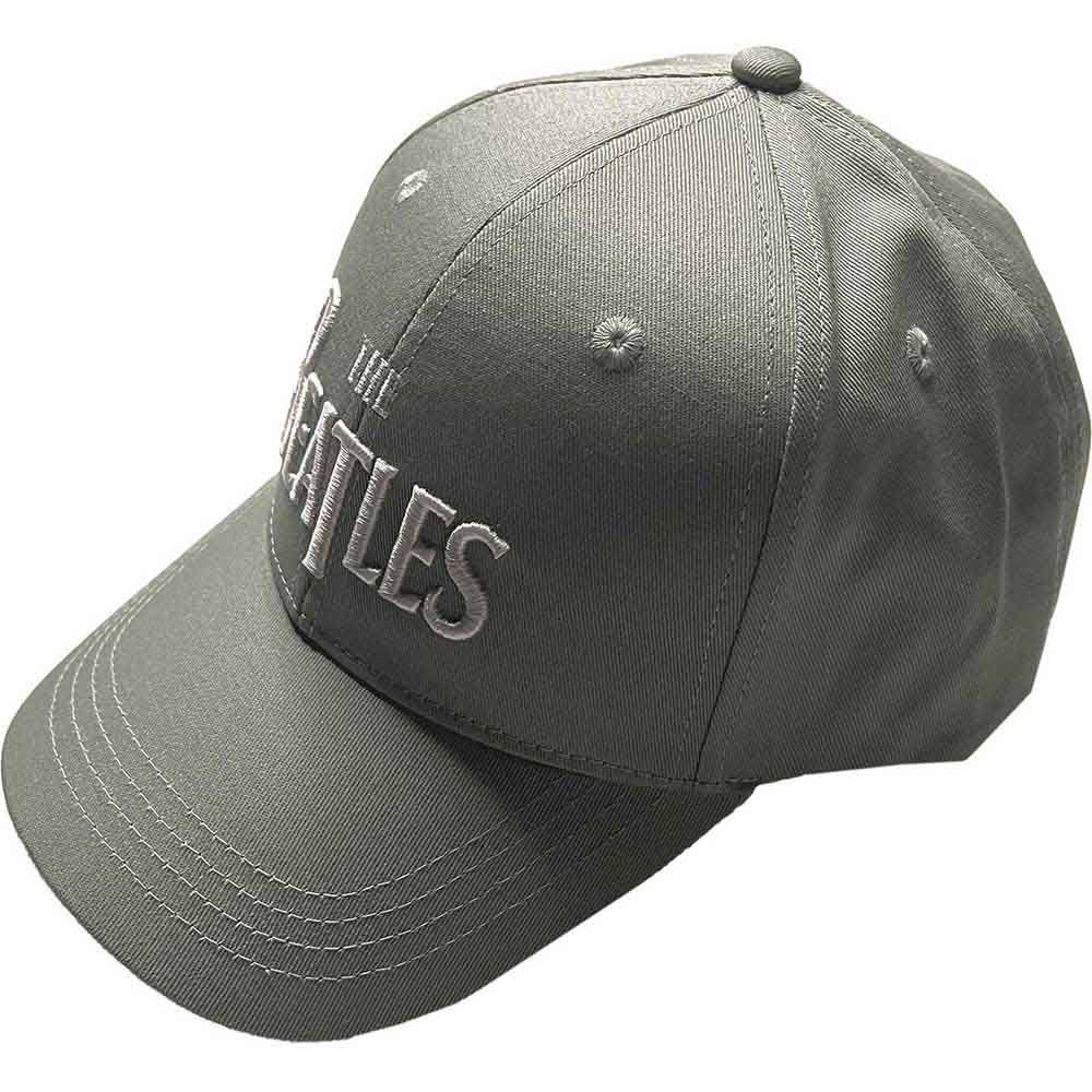 The Beatles White Drop T Logo Hat Officially Licensed