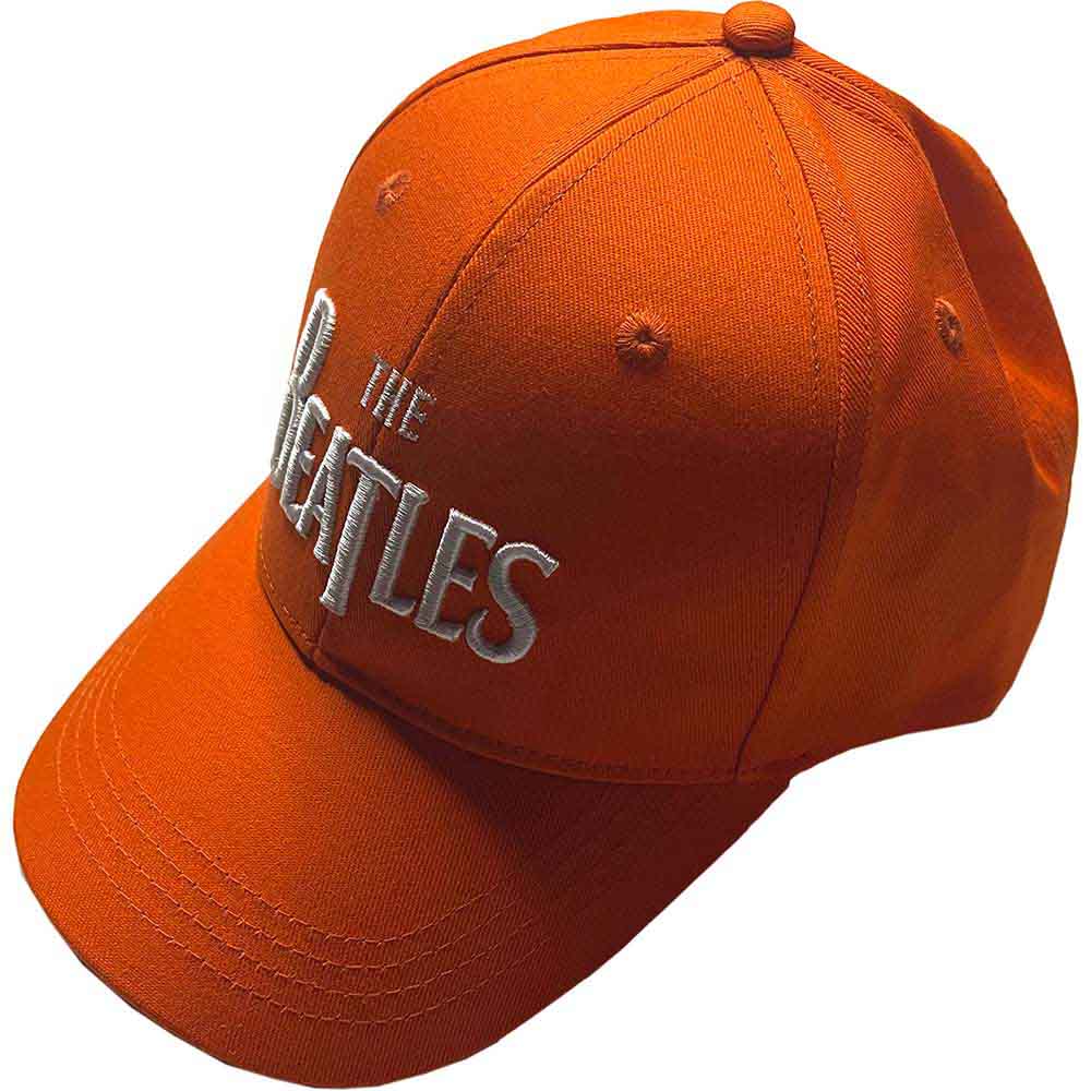 The Beatles White Drop T Logo Hat Officially Licensed
