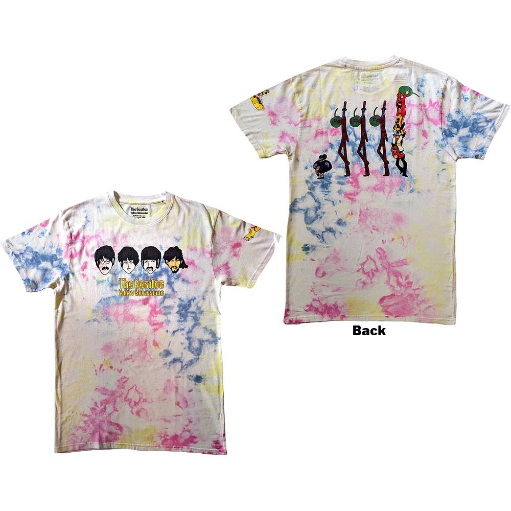 The Beatles Yellow Submarine Heads & Apple Bonkers Mens T Shirt Officially Licensed