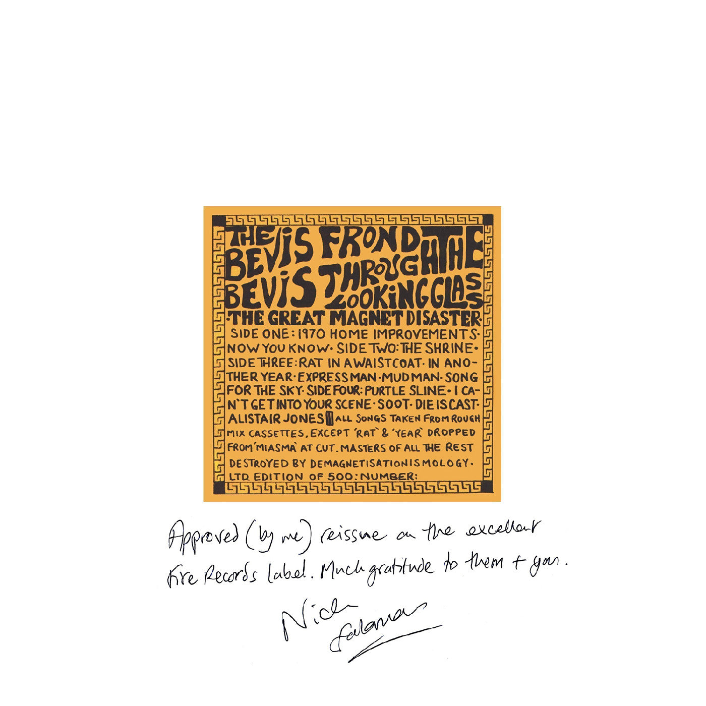 Bevis Through The Looking Glass Vinyl Record