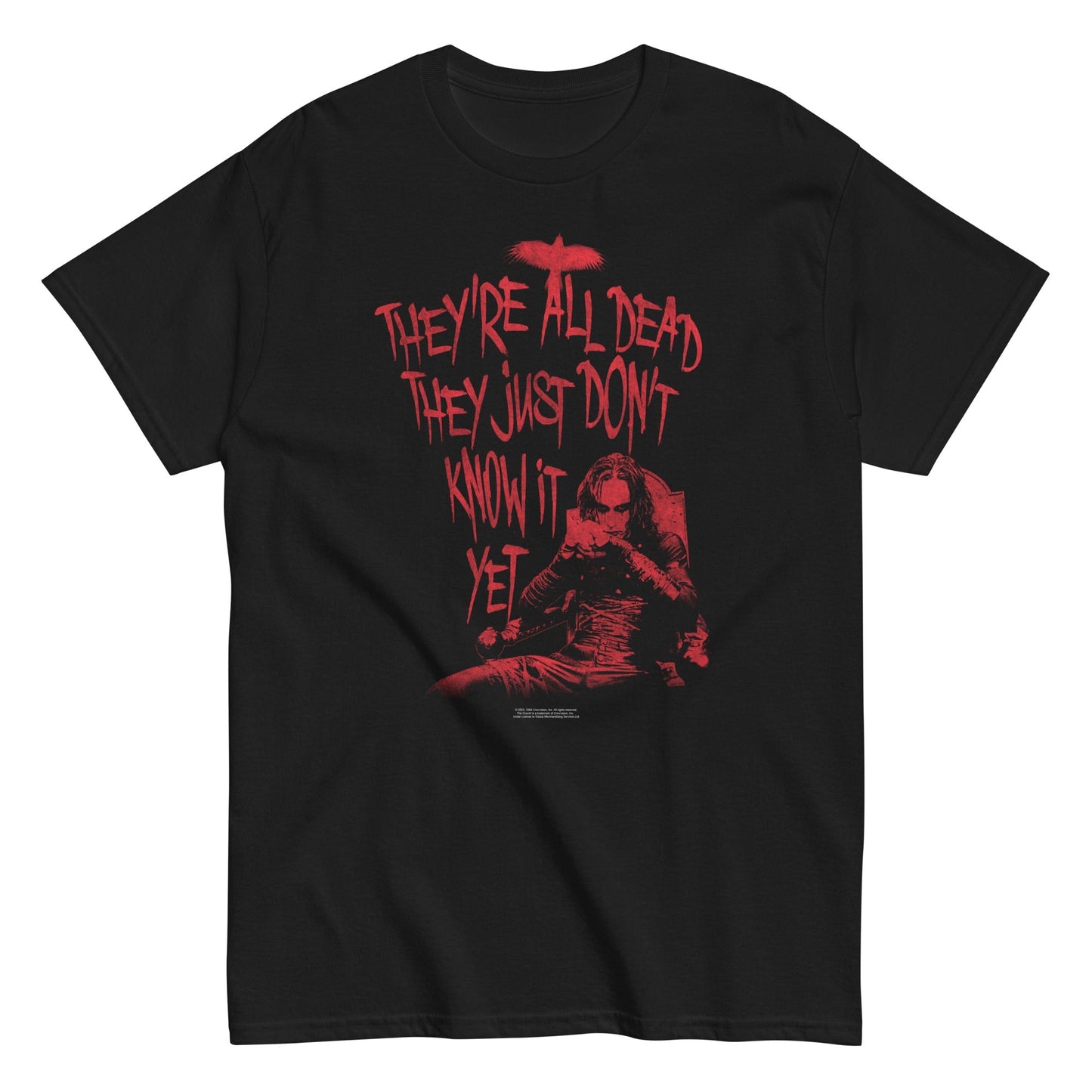 The Crow Do They Know? Officially Licensed Mens T Shirt Black