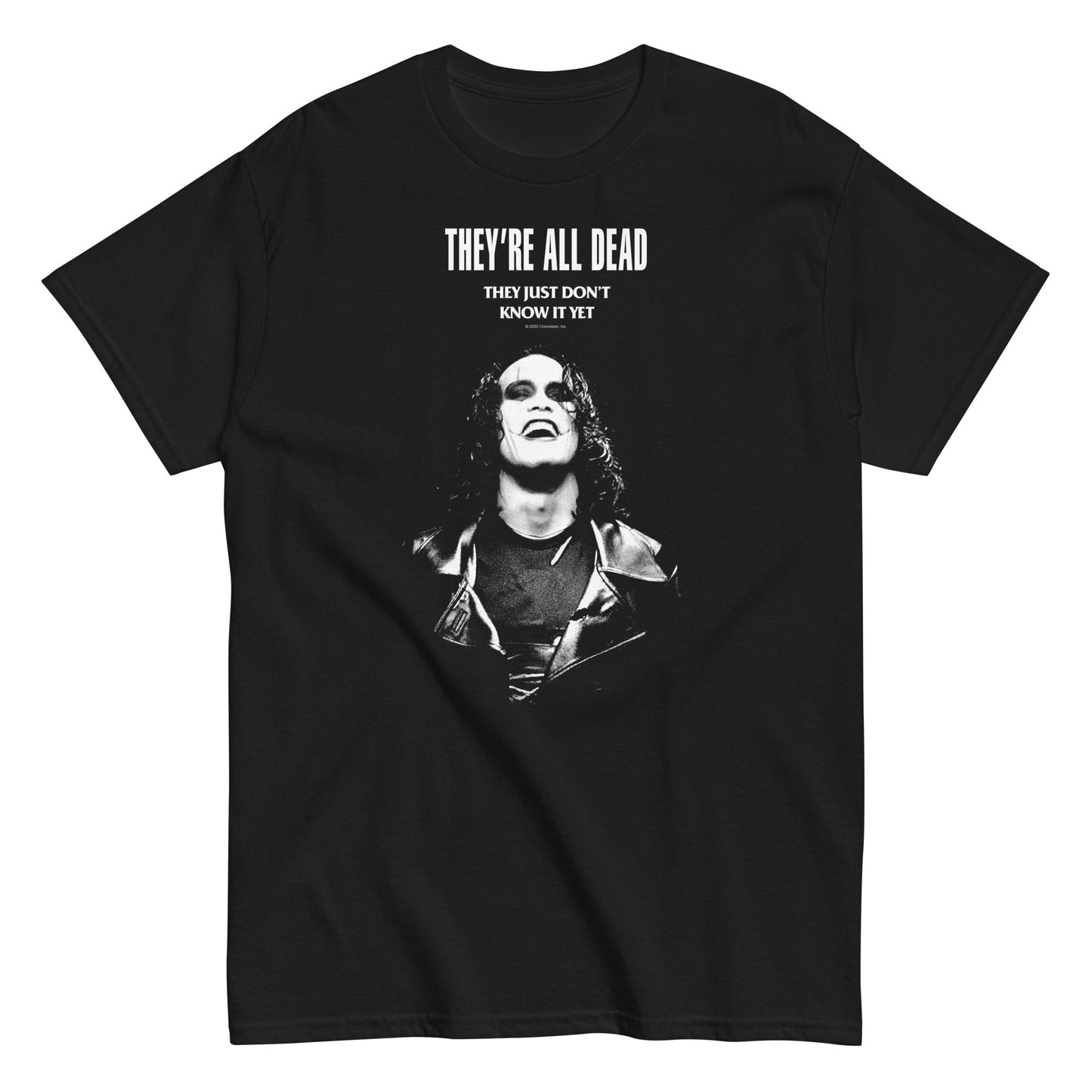 The Crow Profile Officially Licensed Mens T Shirt Black