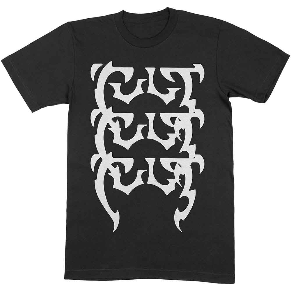 The Cult Repeating Logo Mens T Shirt Officially Licensed