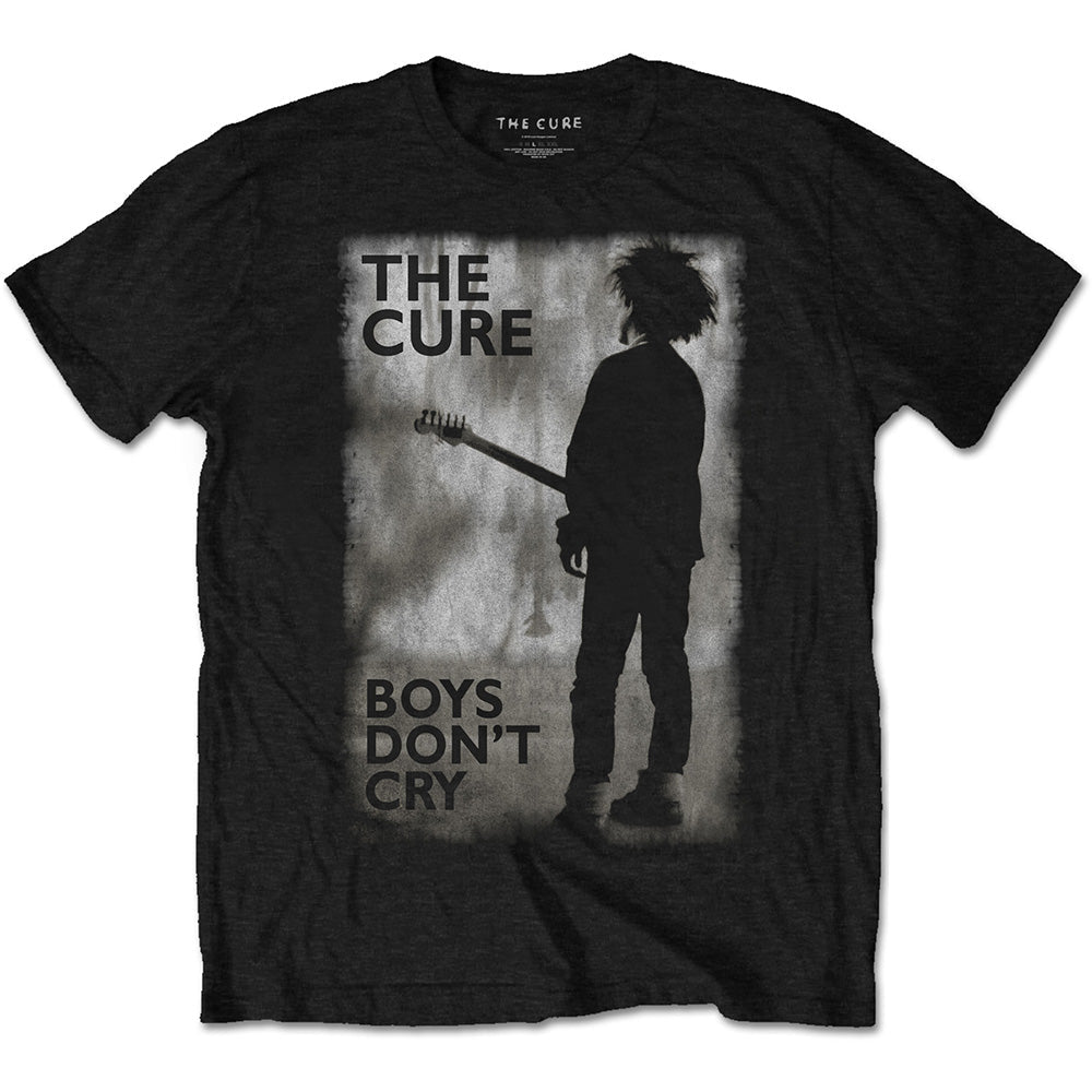 The Cure Boys Don't Cry Black & White Mens T Shirt Black Officially Licensed