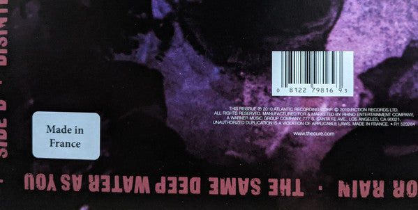 The Cure Disintegration (180 GRAM VINYL) Vinyl Record