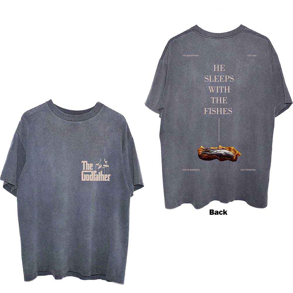 The Godfather Sleeps With The Fishes Mens T Shirt Officially Licensed