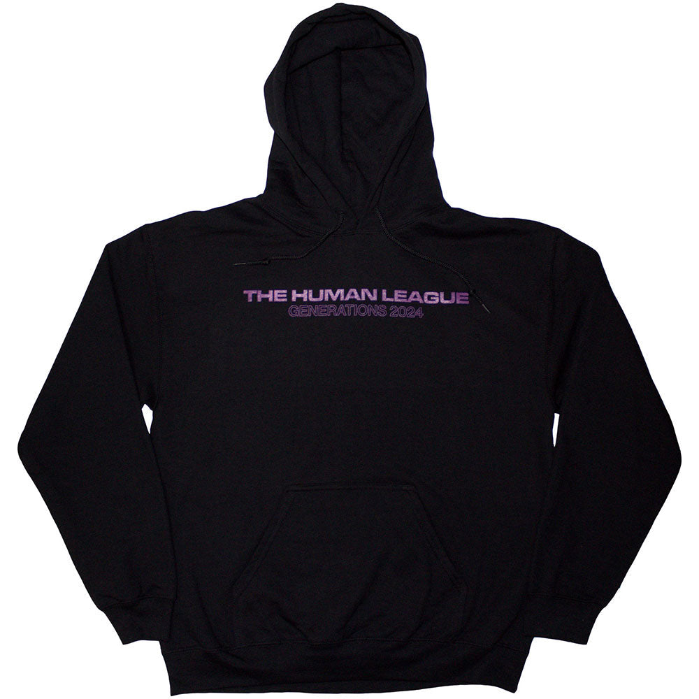 The Human League Generations Tour '24 Logo Hoodie Sweatshirt Officially Licensed