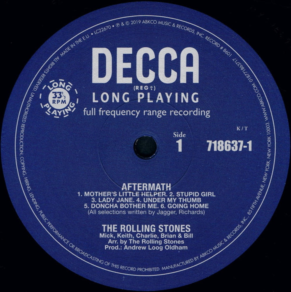 The Rolling Stones – Aftermath (LP Vinyl) Vinyl Record