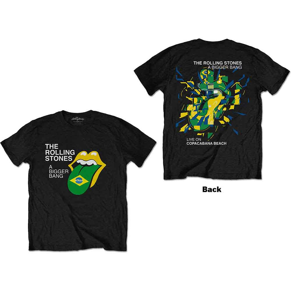 The Rolling Stones Bigger Bang - Brazil '80 Mens T Shirt Officially Licensed