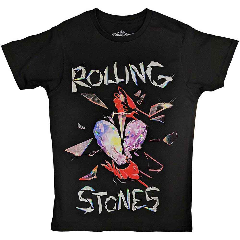 The Rolling Stones Hackney Diamonds Heart Mens T Shirt Officially Licensed