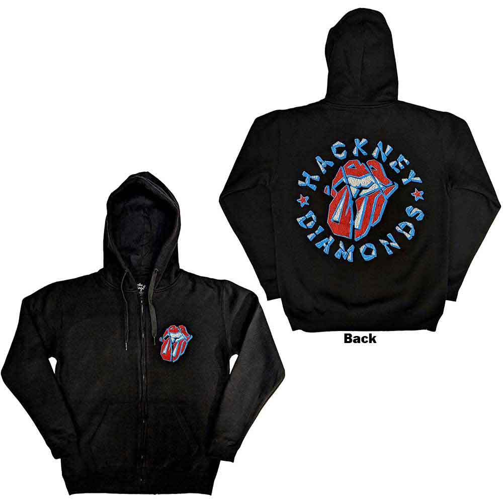 The Rolling Stones Hackney Diamonds Stars Hoodie Sweatshirt Officially Licensed