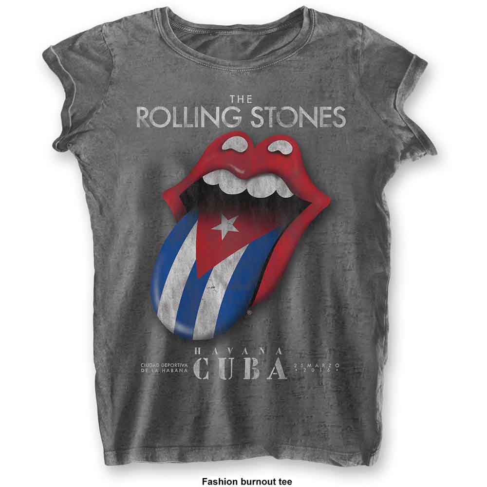 The Rolling Stones Havana Cuba Womens T Shirt Officially Licensed