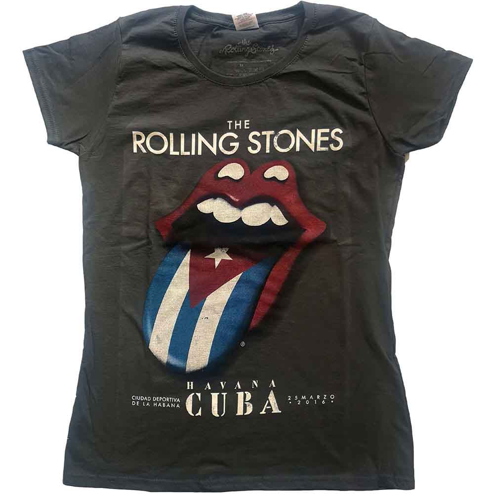 The Rolling Stones Havana Cuba Womens T Shirt Officially Licensed