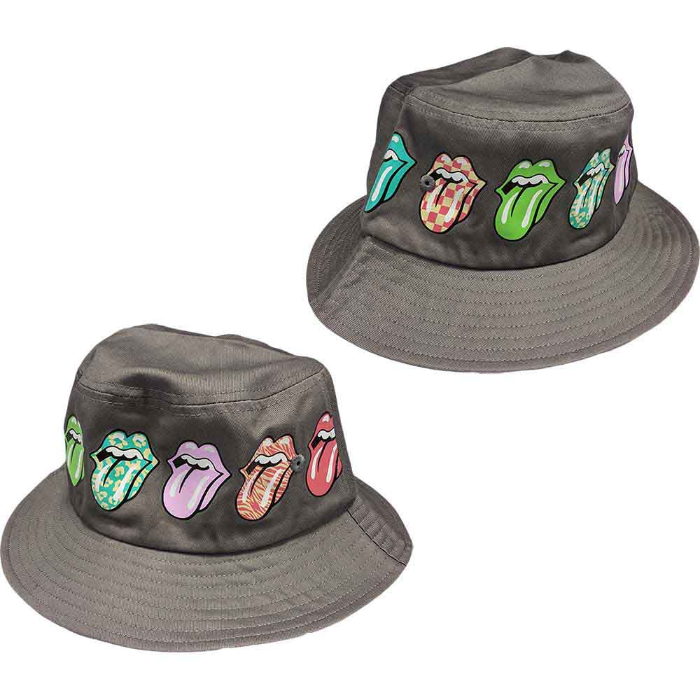 The Rolling Stones Multi-Tongue Pattern Hat Officially Licensed