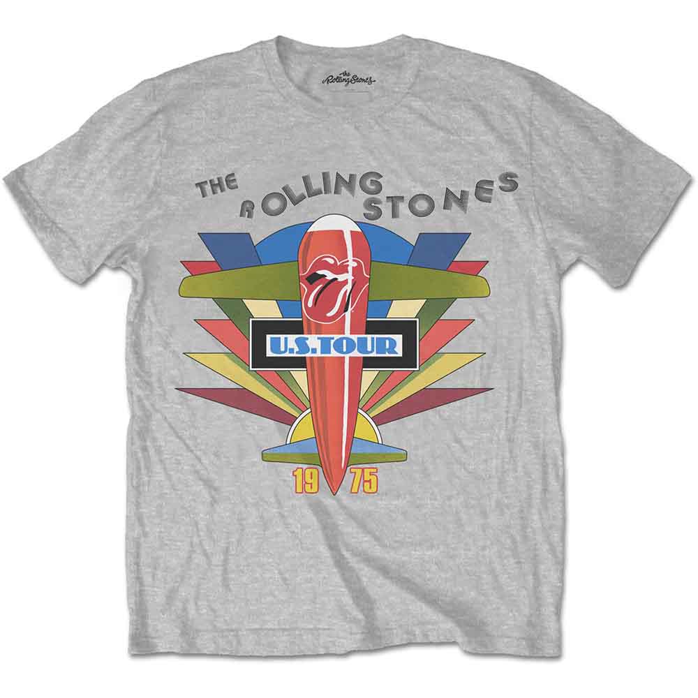 The Rolling Stones Retro US Tour 1975 Mens T Shirt Officially Licensed
