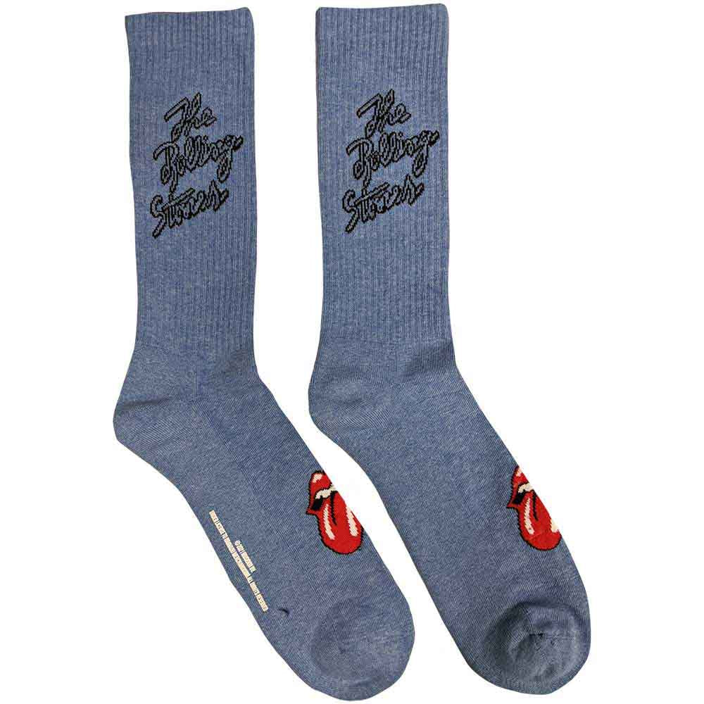 The Rolling Stones Script Logo Socks Officially Licensed