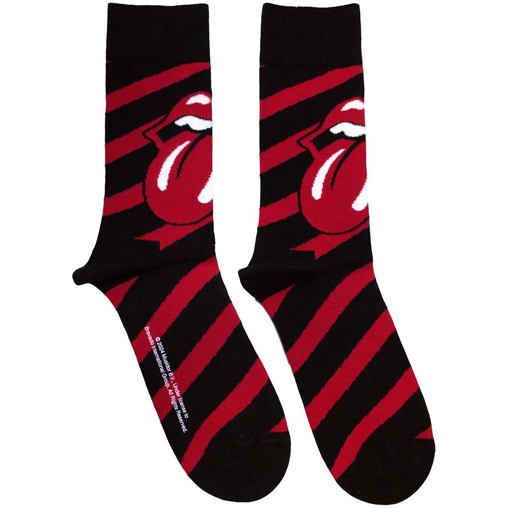 The Rolling Stones Stripes Socks Officially Licensed
