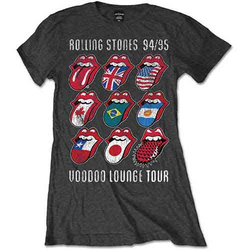 The Rolling Stones Voodoo Lounge Tongues Womens T Shirt Officially Licensed