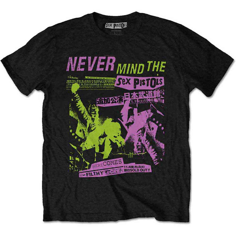 The Sex Pistols Japanese Poster Mens T Shirt Officially Licensed