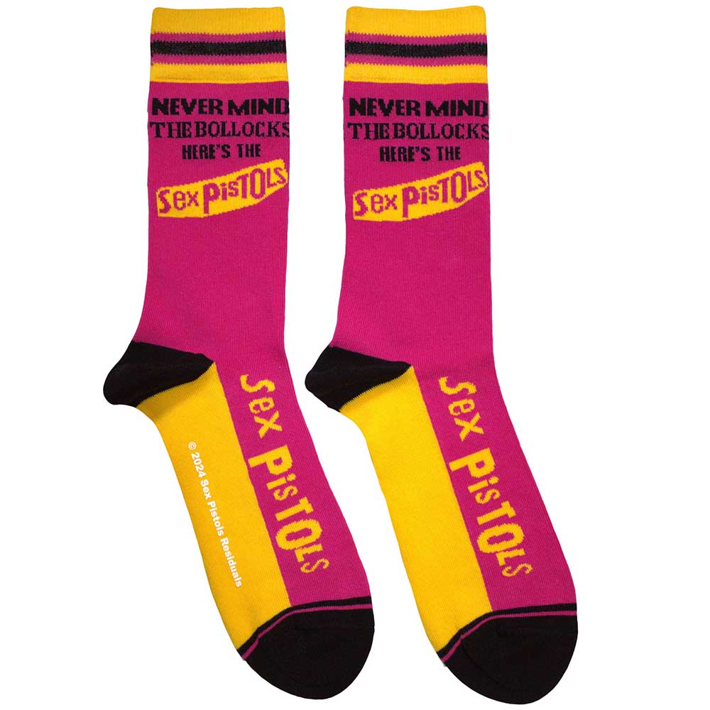 The Sex Pistols Never Mind The Bollocks Stripes Socks Officially Licensed